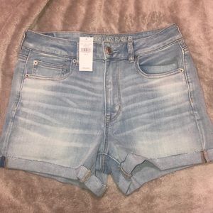 American Eagle Outfitters light wash jean shorts